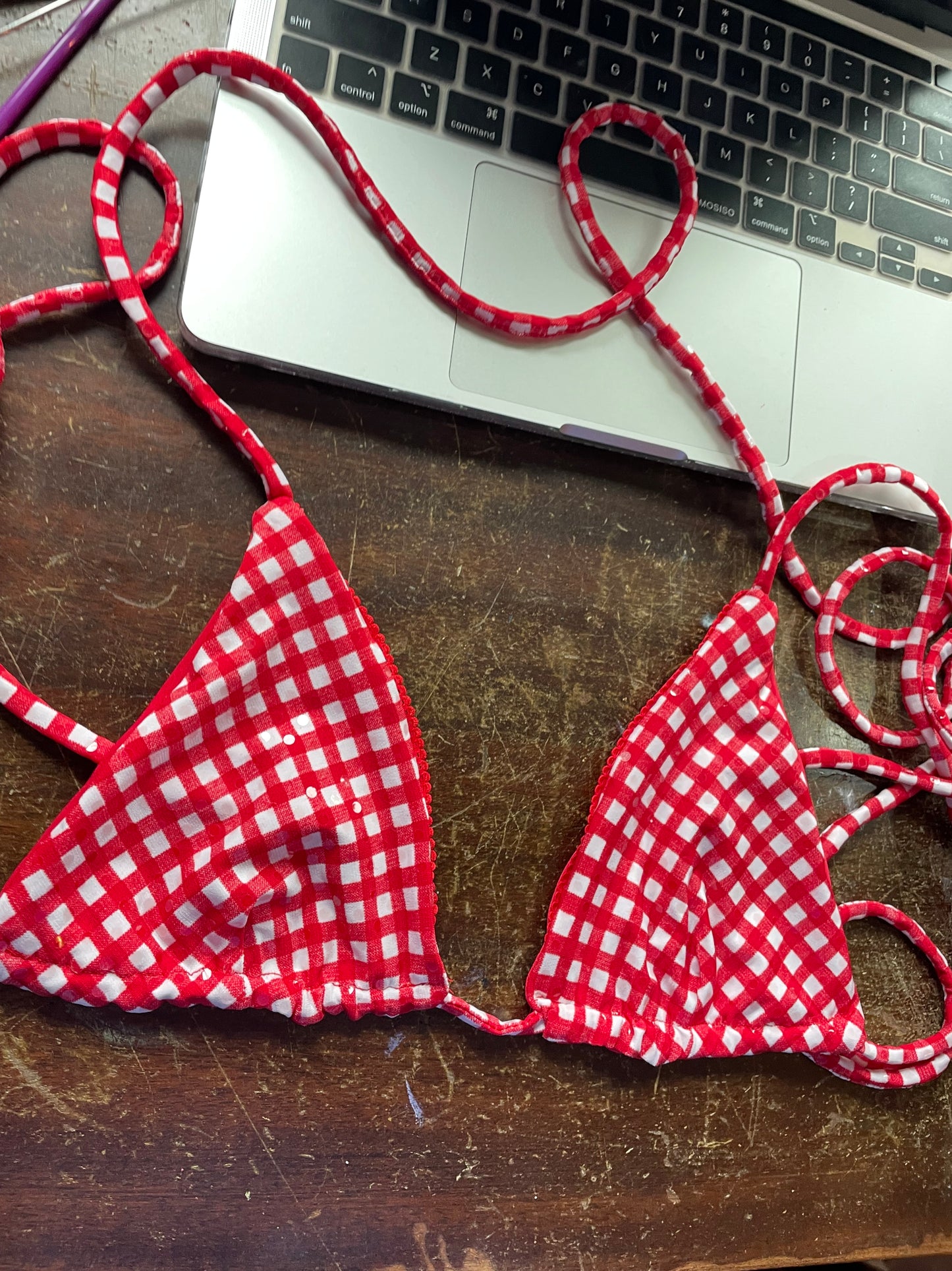 Bikini Top (Gingham)