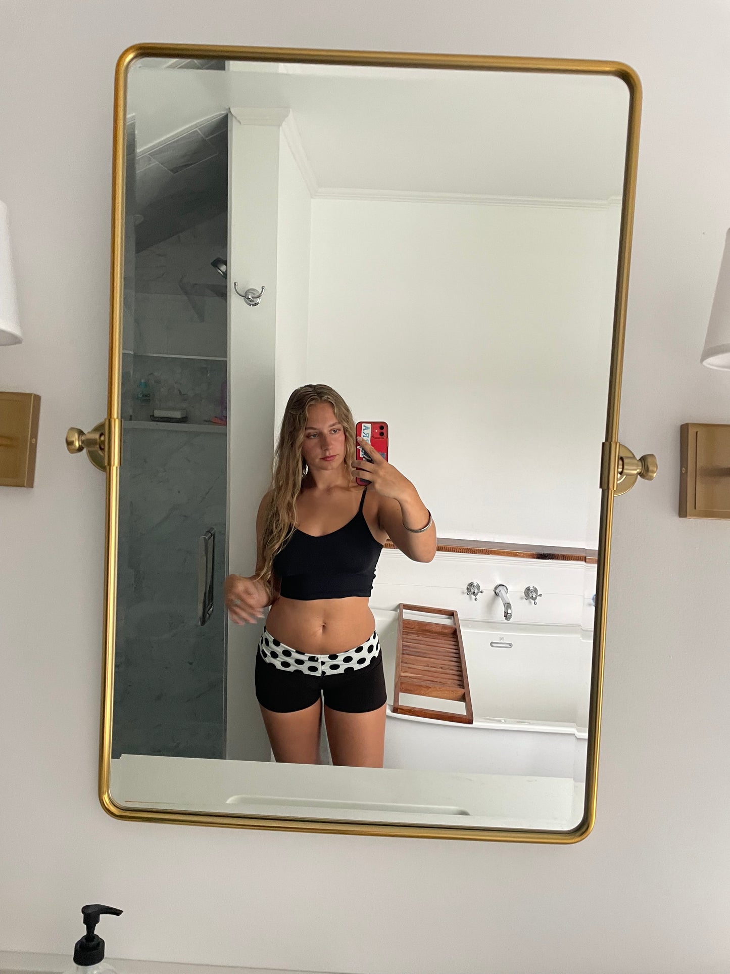 Polka dot Micro Shorts (mocha)