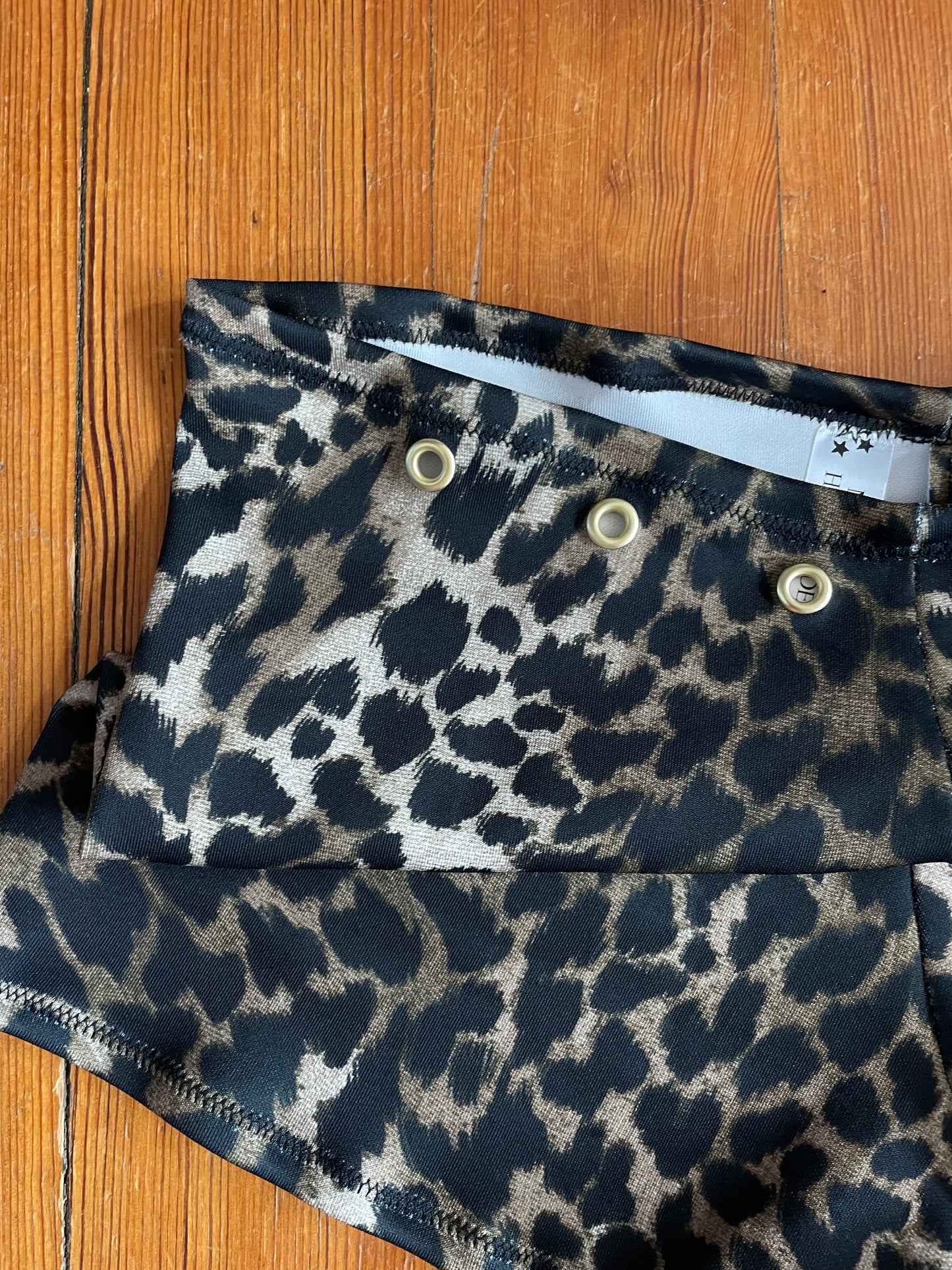 Cheetah Grommet Micro Shorts