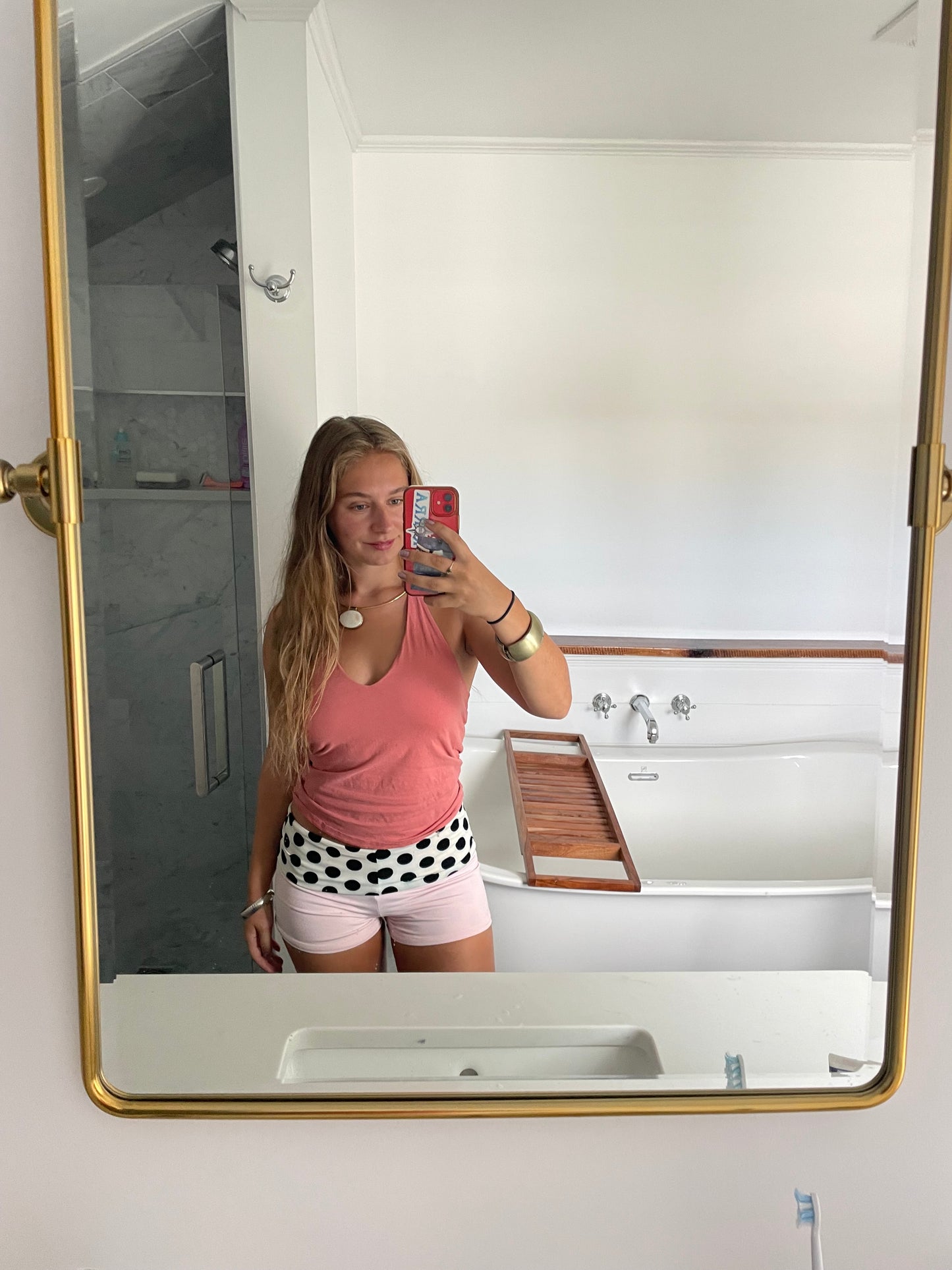 Polka dot Micro Shorts (baby pink)