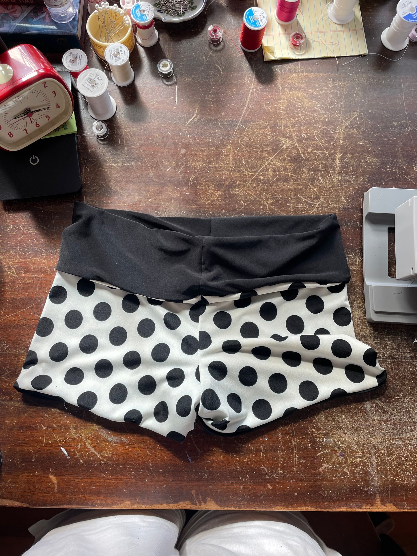 Polka dot Micro Shorts (black)