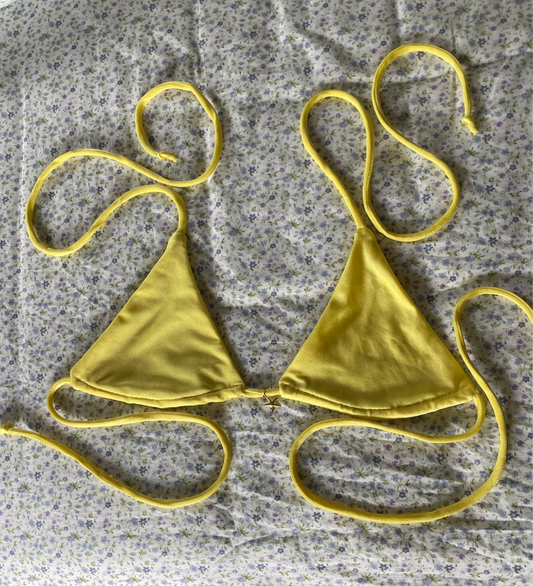 MIKVANK Bikini Top (Butter Yellow)