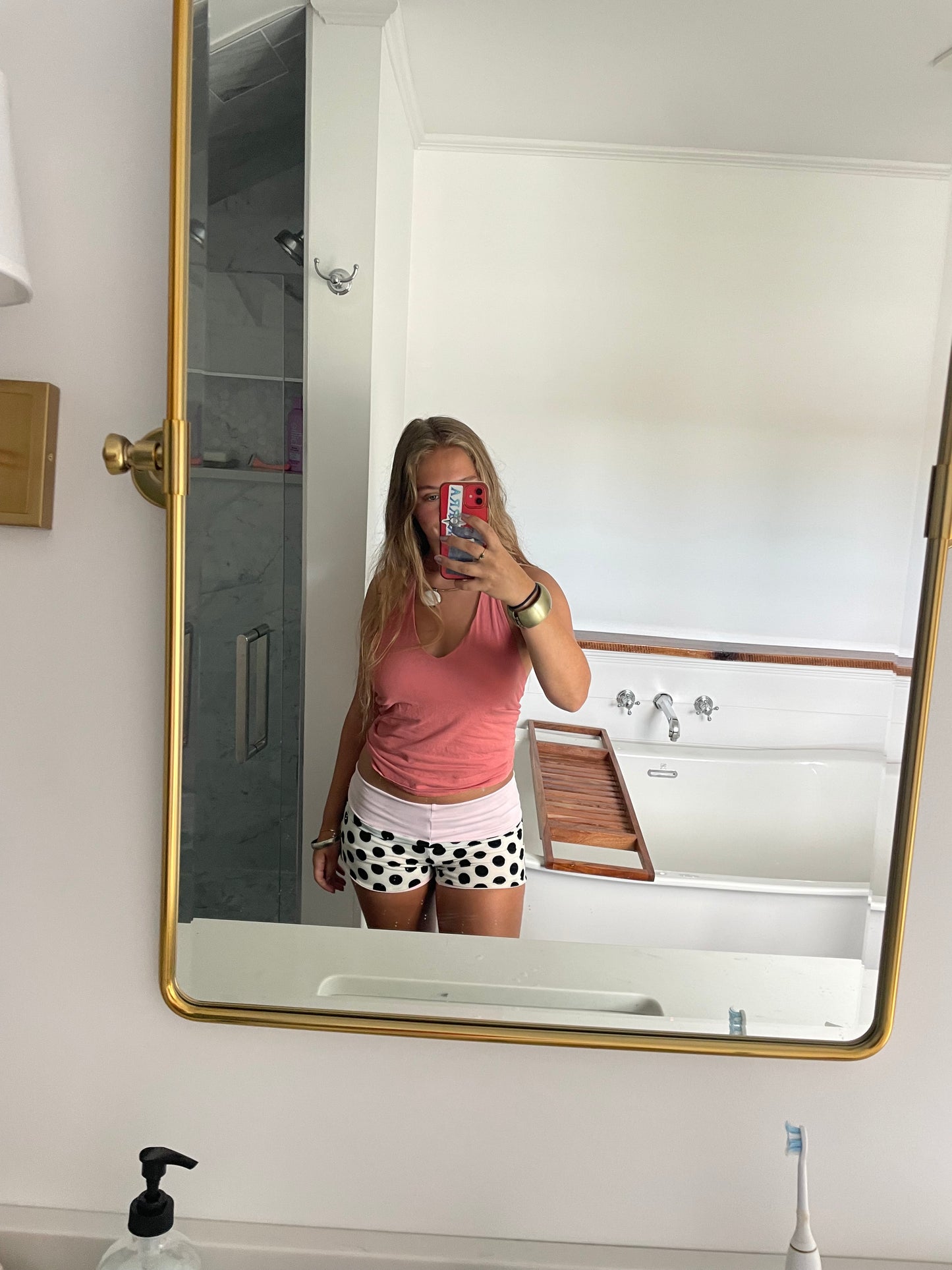 Polka dot Micro Shorts (baby pink)
