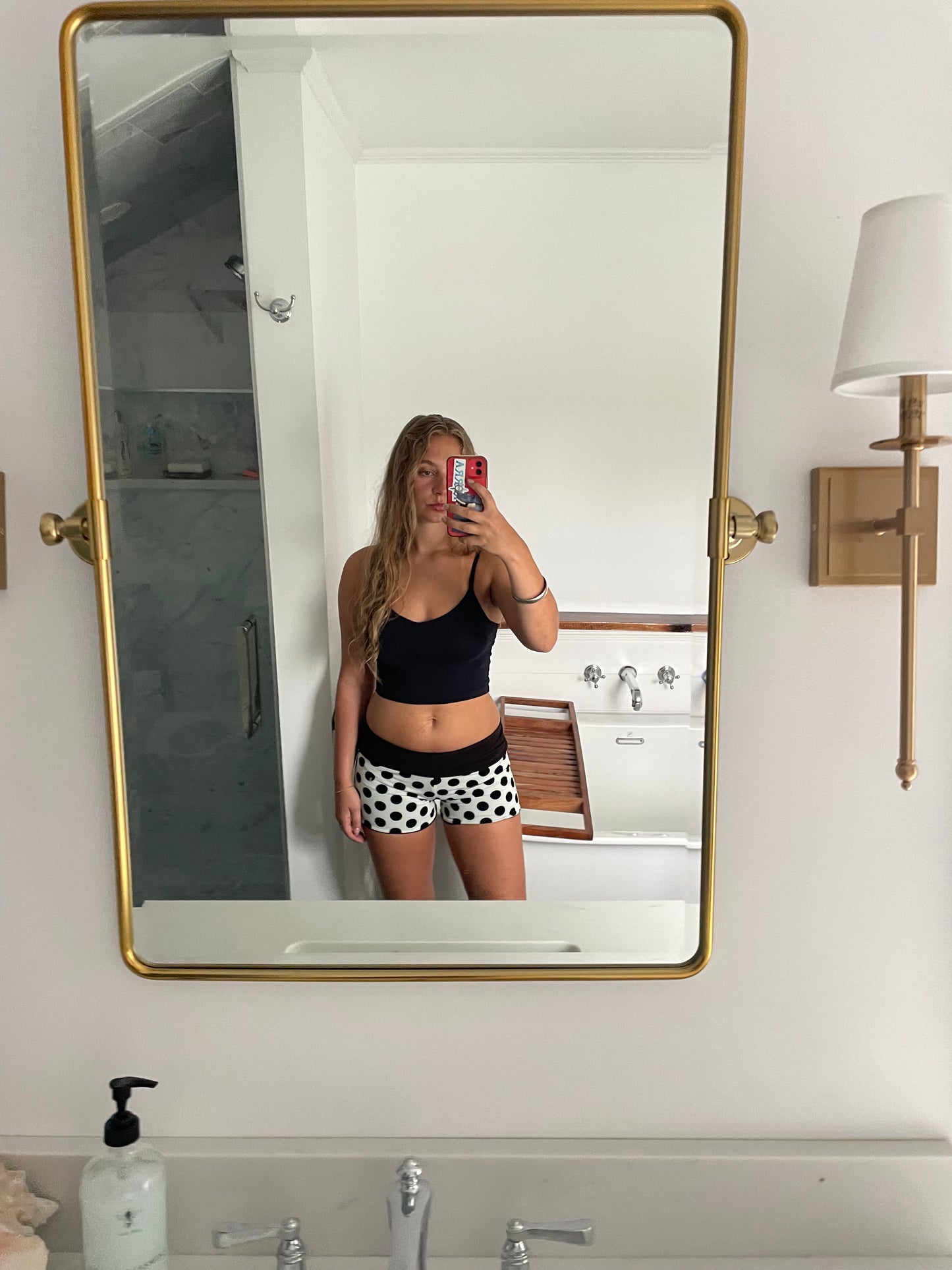 Polka dot Micro Shorts (mocha)