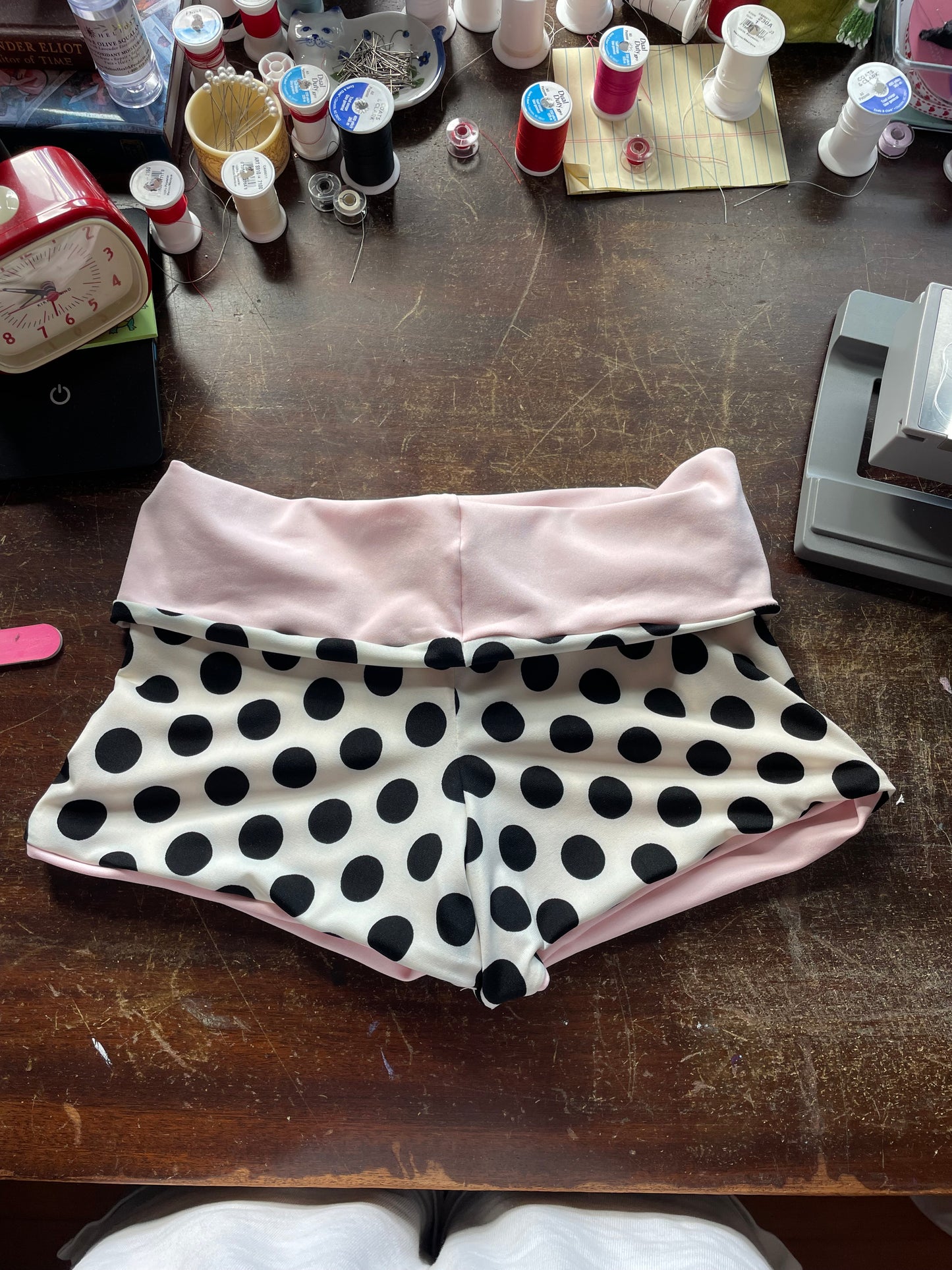 Polka dot Micro Shorts (baby pink)