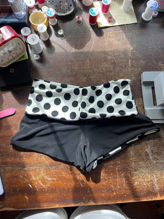 Polka dot Micro Shorts (black)