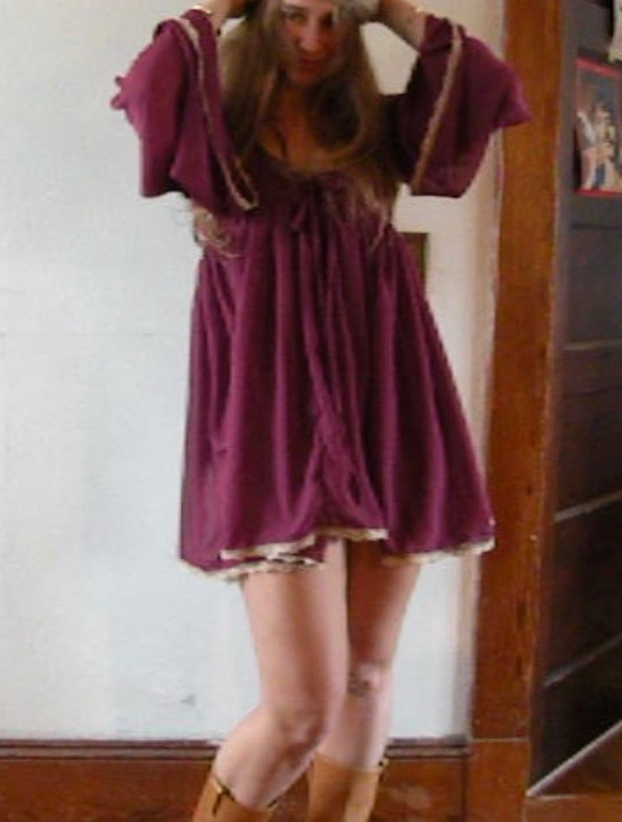 Raspberry Bell dress