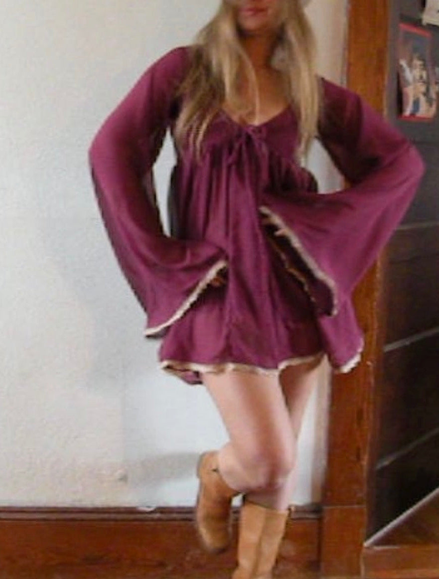 Raspberry Bell dress