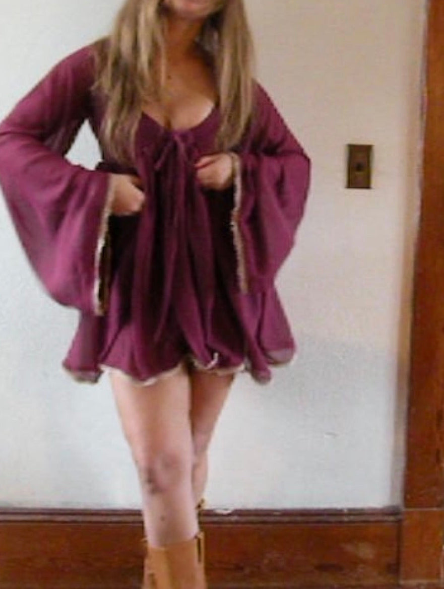 Raspberry Bell dress