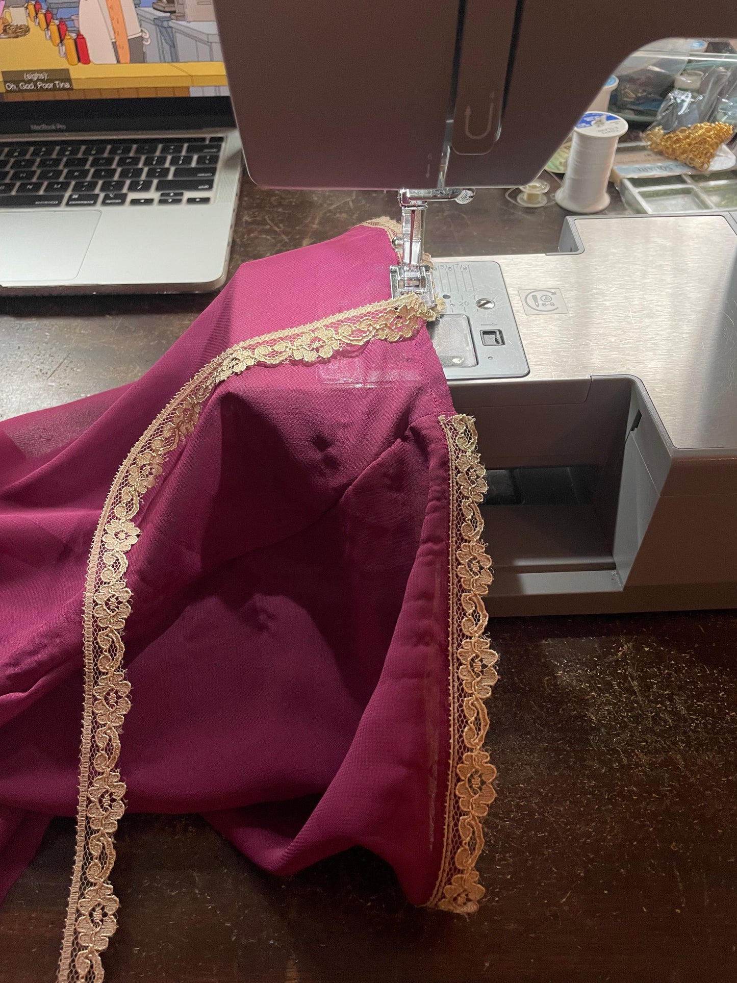 Raspberry Bell dress