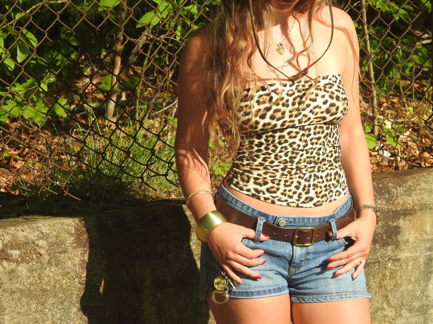 MIKVANK Cheetah Tube Top